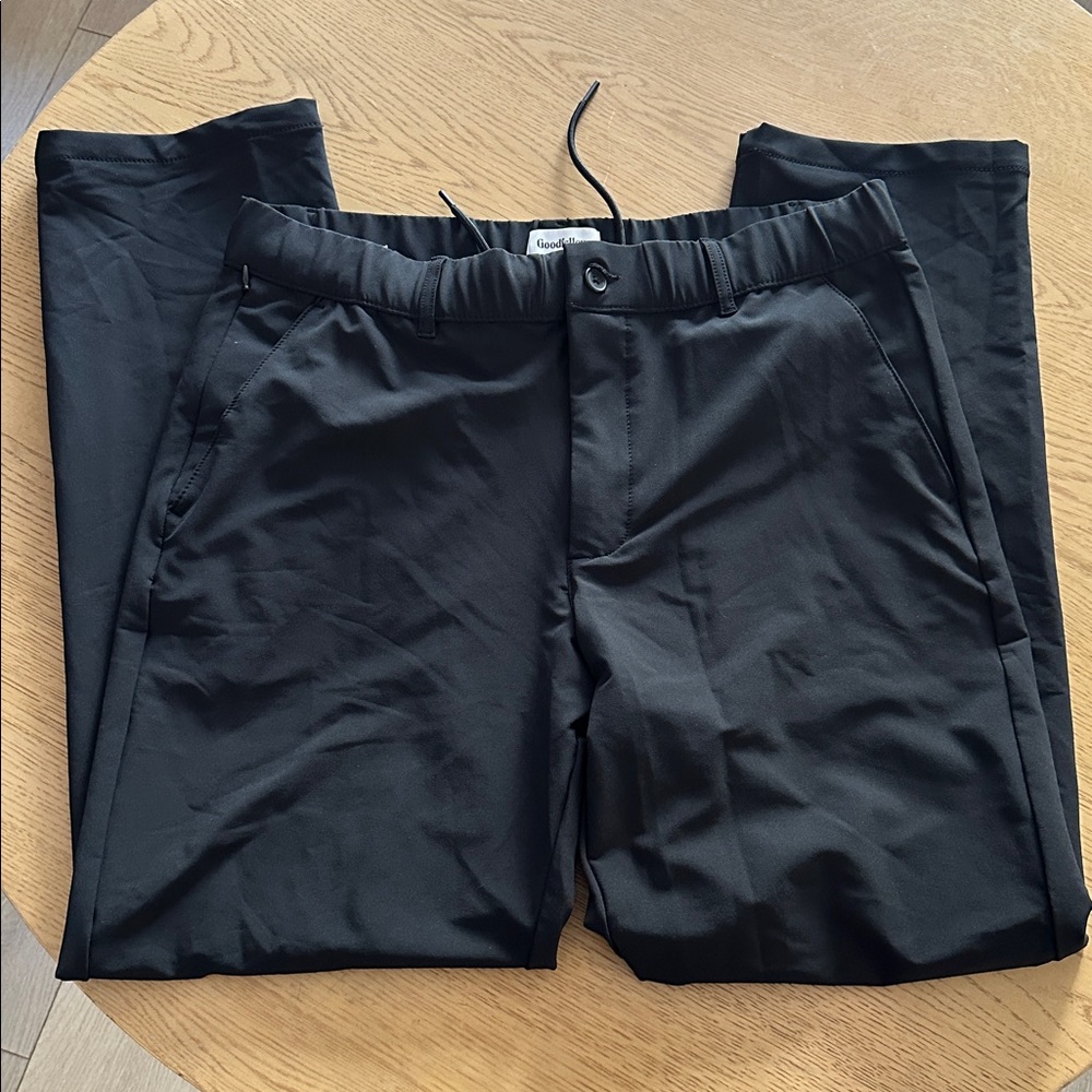 Men's Black Casual Stretch Pants